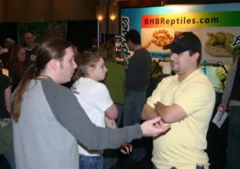 A NARBC reptile show floor, past show photograph 76